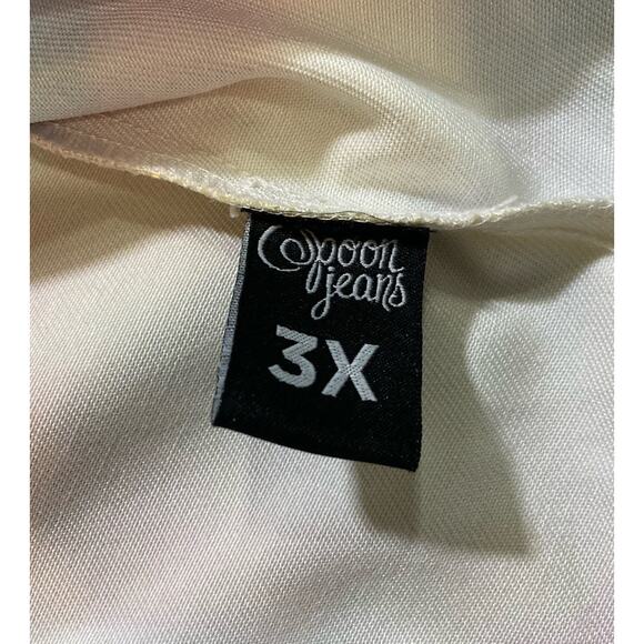 Spoon Jeans Paint Swirl Print Denim Jacket Womens Size 3XL Psychedelic New - Picture 12 of 14